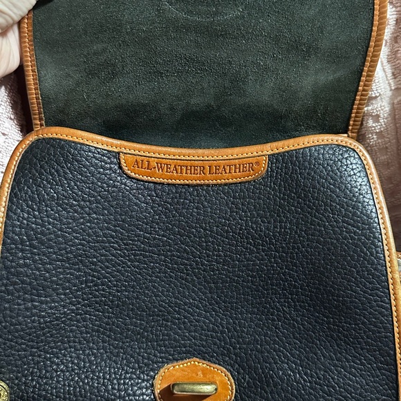 Vintage Dooney & Bourke Black and Brown All-Weather Leather Crossbody Bag πΌππΌπ - Picture 11 of 13